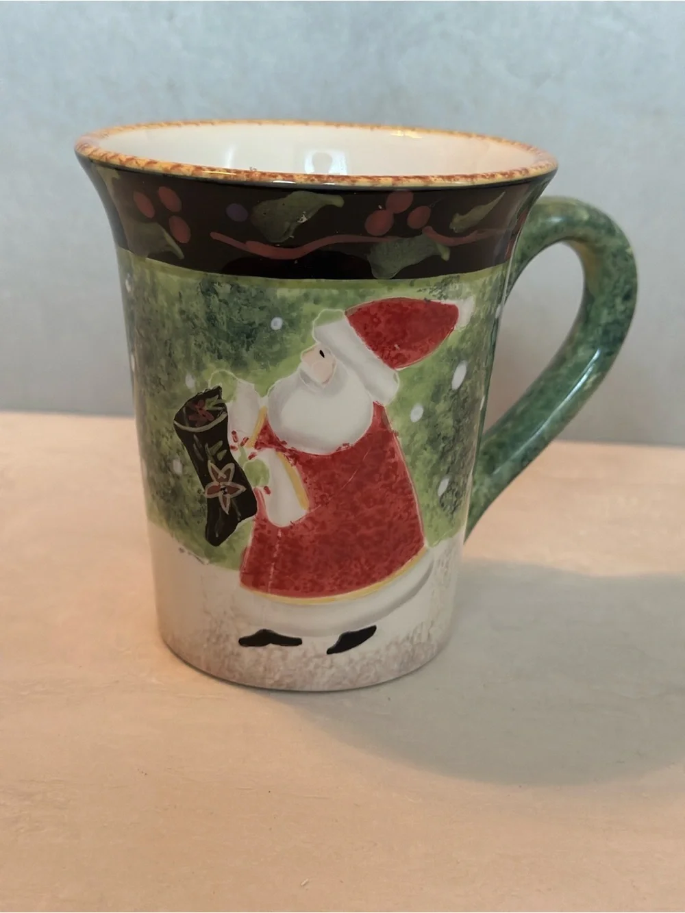 Betty Whiteaker Christmas Santa Coffee Mug - Certified International
